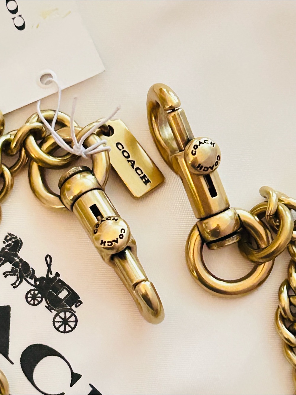 Coach Large Swag Bag Charm/ Keychain - Picture 12 of 12